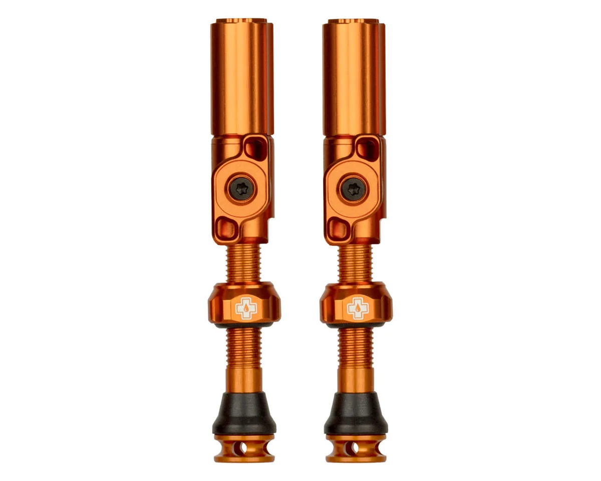 Muc-Off Big Bore Hybrid Tubeless Valves (Orange) (Pair) (Small) (30mm)